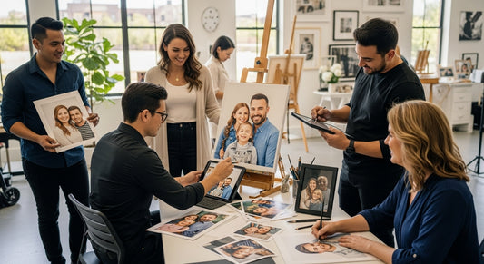 custom portrait, creative studio, artist inspiration