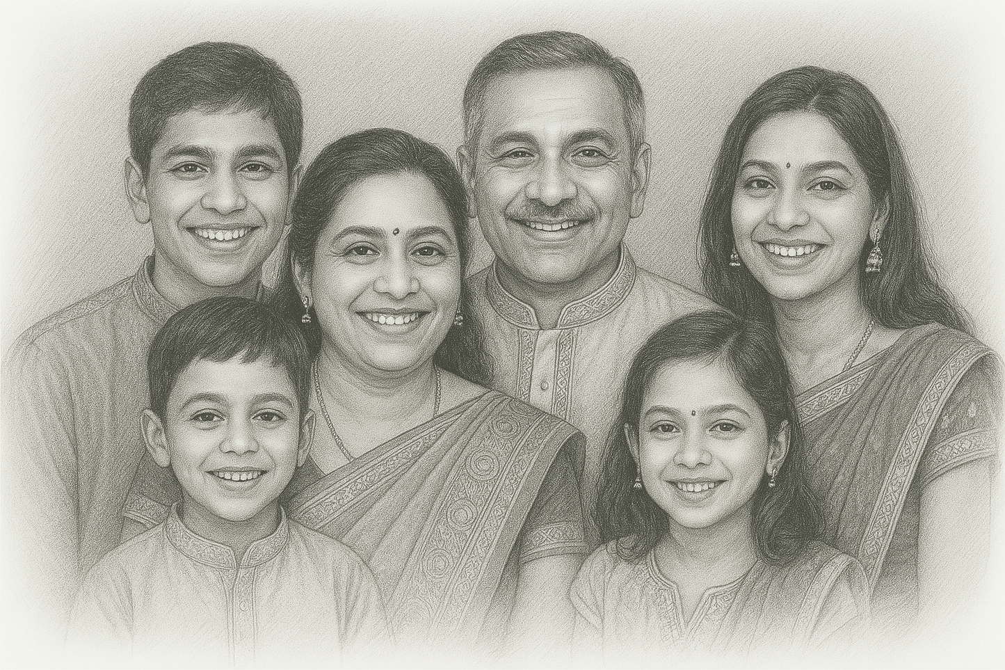 Custom Family Portrait – Turn Your Memories Into Art - CURRENTLY HALF PRICE