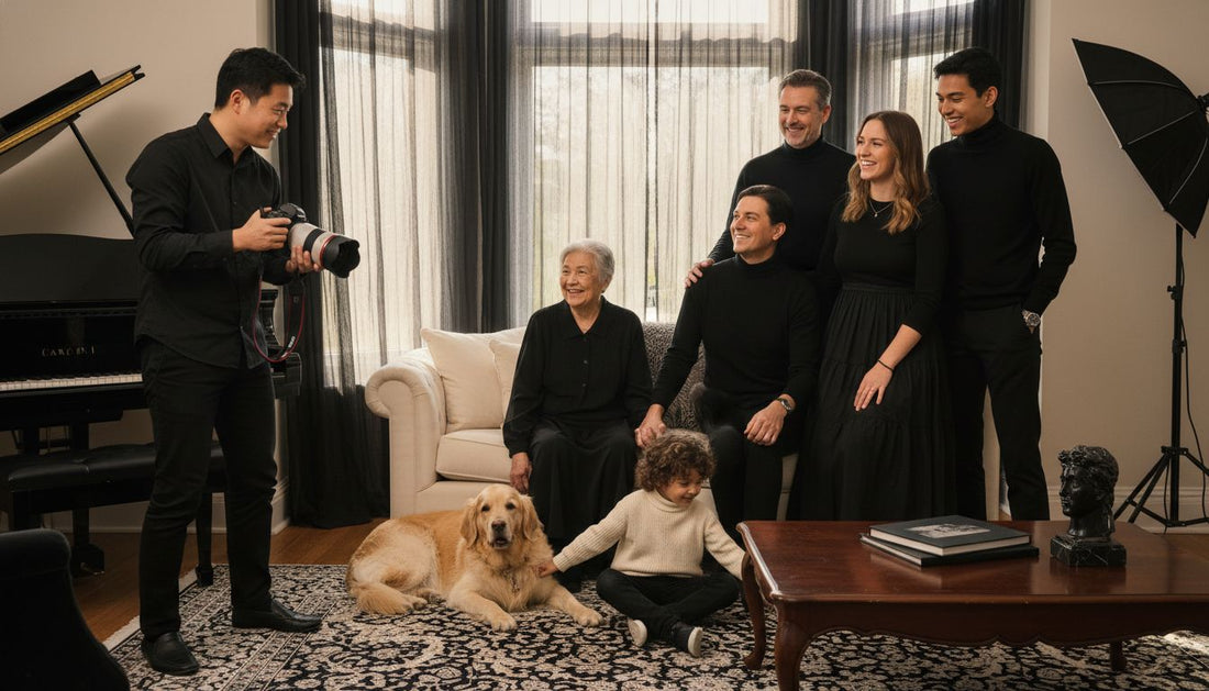 modern family portrait