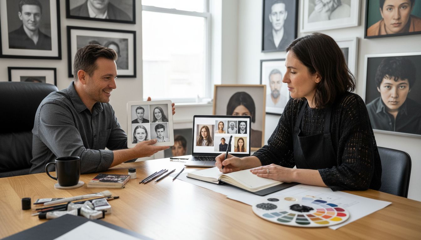 Master the Portrait Approval Process for Custom Art – The Family ...