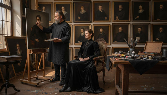 portrait painting studio