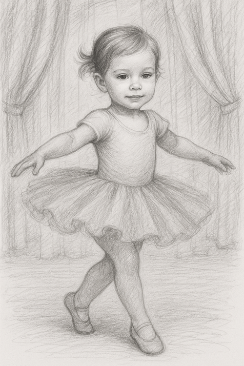 Ballerina Child Portrait