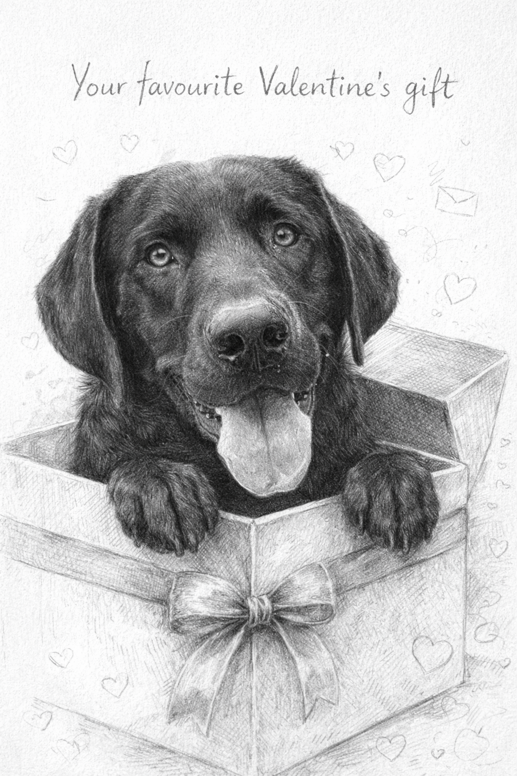 Your favourite valentines gift custom pet portriat