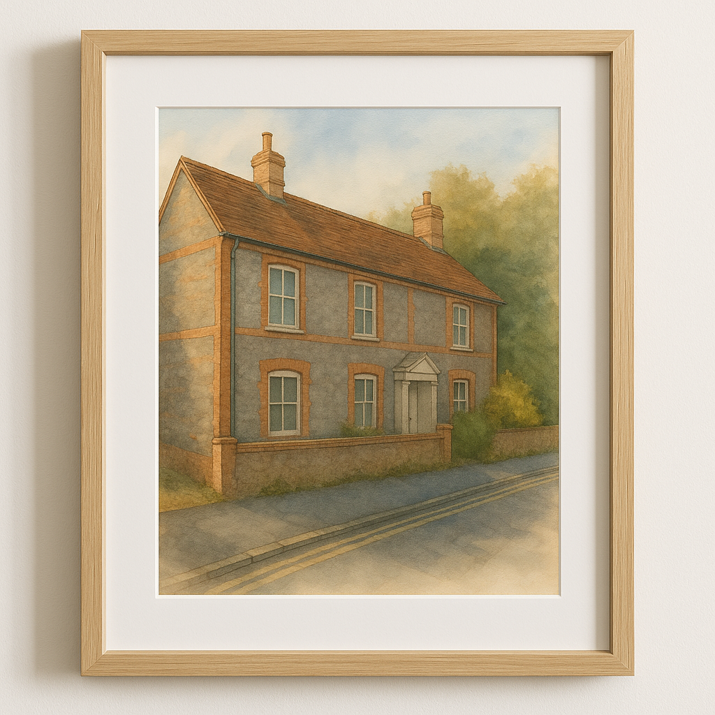 Custom Watercolor House Portrait – Turn Your Home into Art