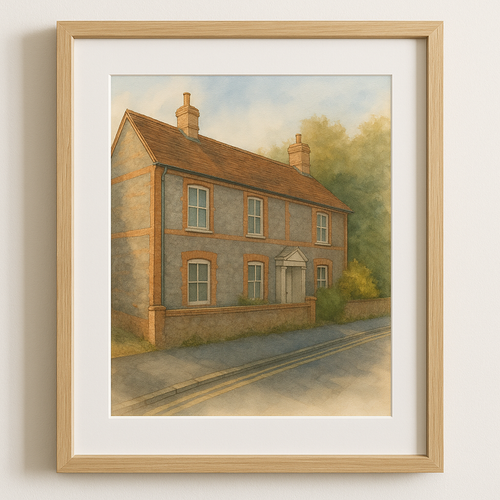 Custom Watercolor House Portrait – Turn Your Home into Art