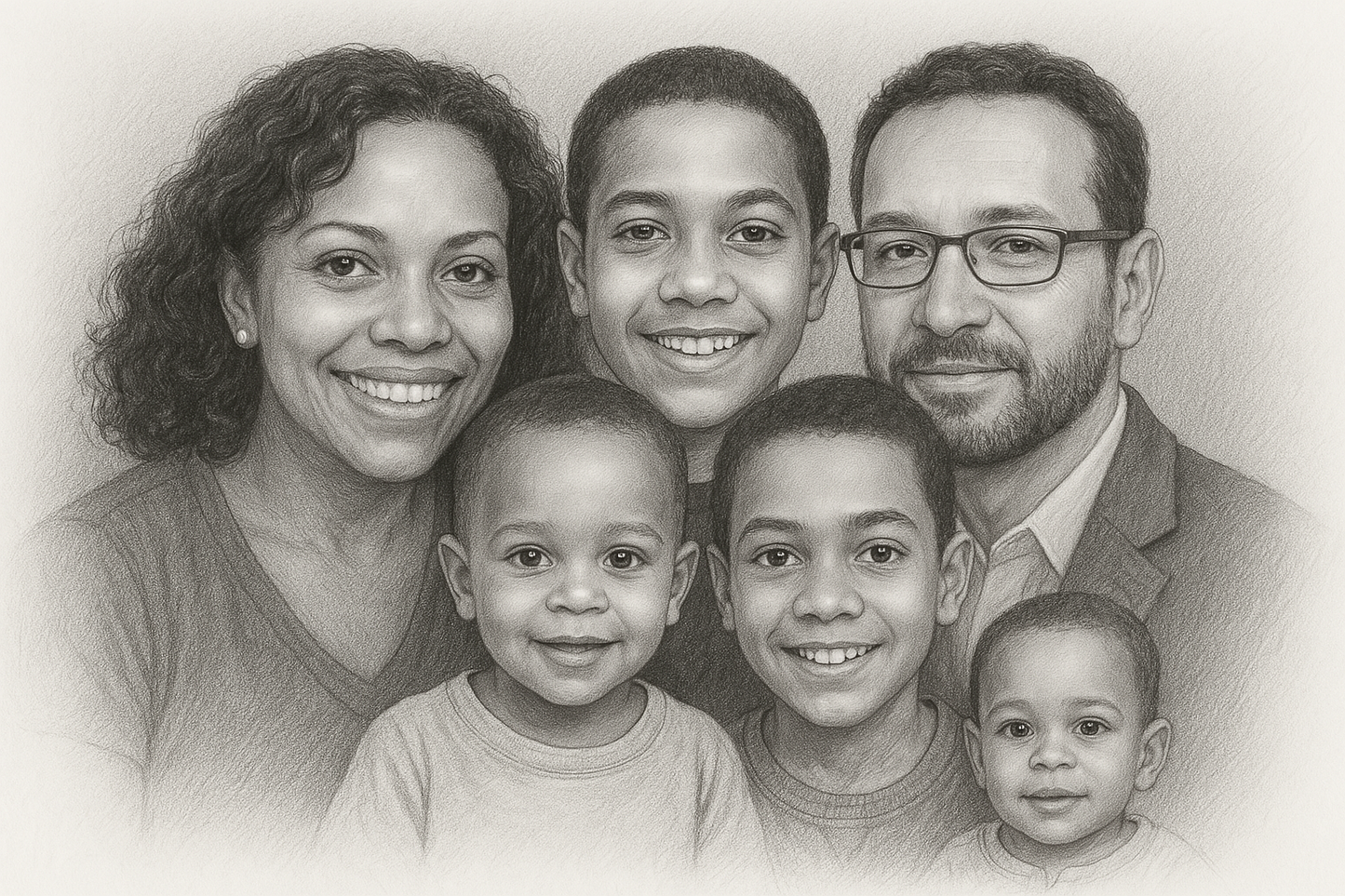 Custom Family Portrait – Turn Your Memories Into Art - CURRENTLY HALF PRICE