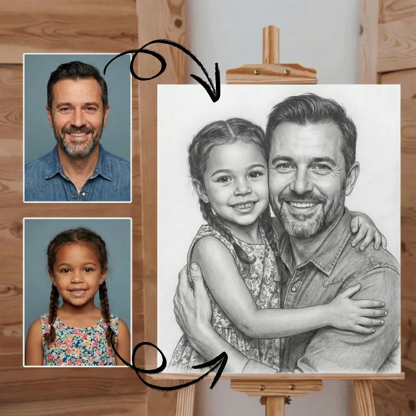 Custom Family Portrait – Turn Your Memories Into Art - CURRENTLY HALF PRICE