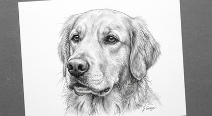 Black and White Pencil Portrait