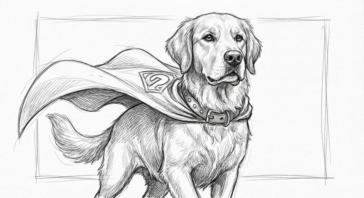 Superhero Pet Portrait